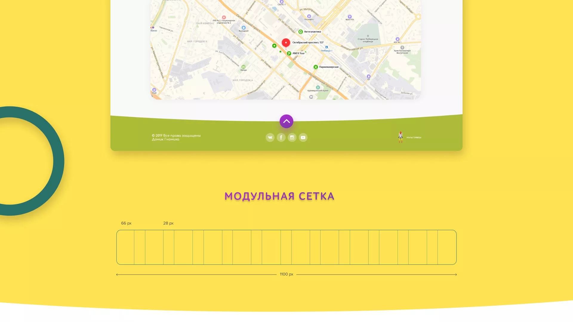 Разработка сайта детского активити-клуба «Домик гномика» в Юже