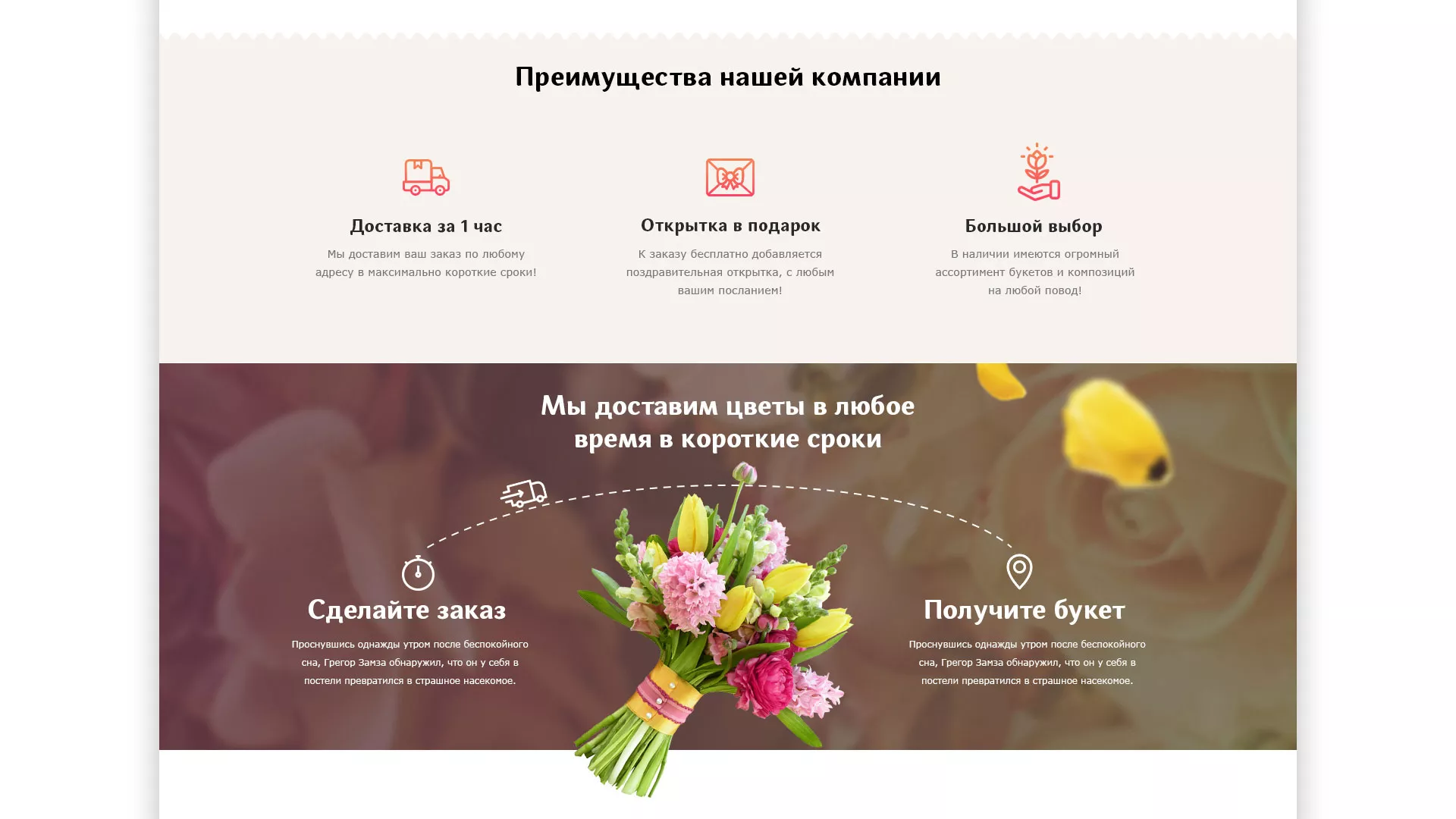 Создание интернет-магазина «Букет-онлайн» по цветам в Юже