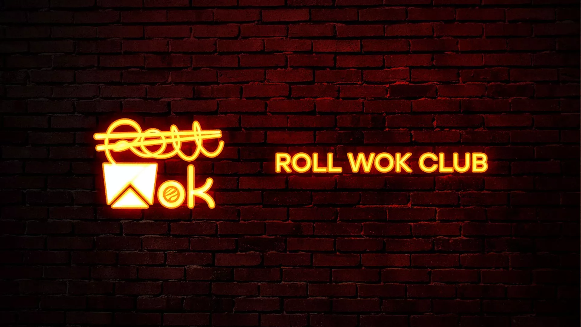 Разработка интерьерной вывески суши-бара «Roll Wok Club» в Юже